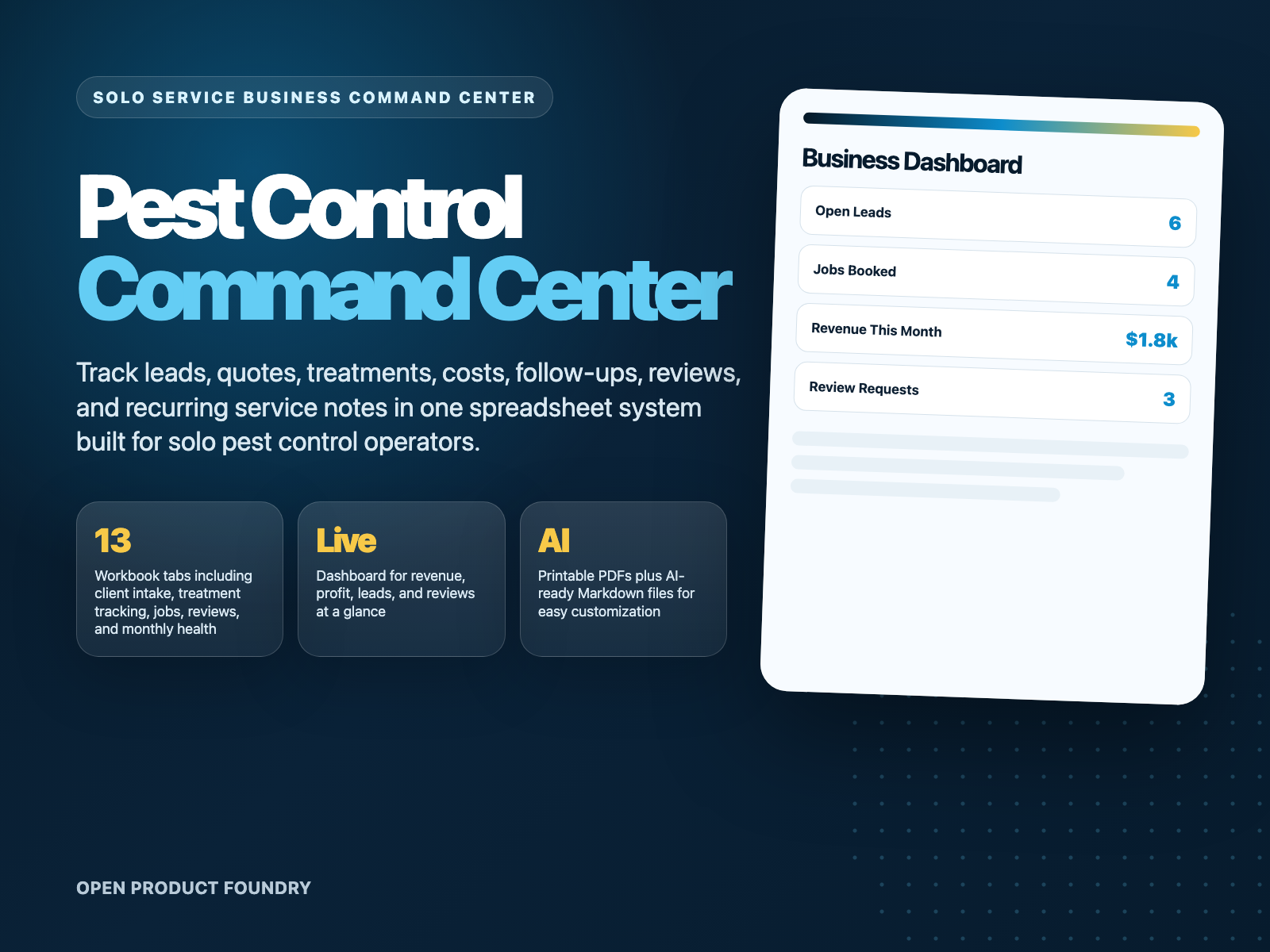 Pest Control Command Center product cover